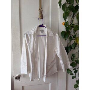 Cold water, Creek women’s size petite large white zip up shirt